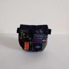パッチワーク　久留米絣のポーチ　ハンドメイド