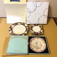 [未使用品]資生堂花椿記念2点♦︎アンジェラカミングス皿セット♦︎エレーヌトラン小皿