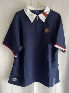 ROMANTIC CROWN Half Zip Up Bowling Shirt