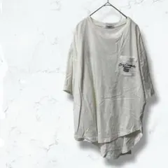 2318♡Admiration♡Tシャツ 白 M 前後アシメ 半袖 春夏