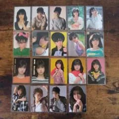 中森明菜 ラミネートカード ケン企画 19枚 昭和レトロ