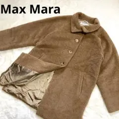 ✨美品 Max Maraマックスマーラ コート アルパカ混 白タグ Lサイズ