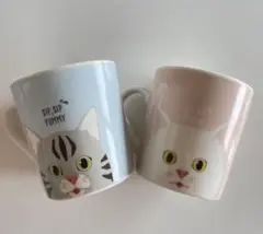ねこマグカップ　2個セット