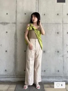 ダマスク柄パンツ
