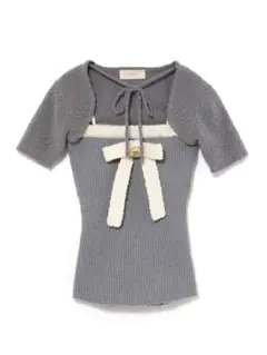 ANDMARY Bicolor ribbon tops white