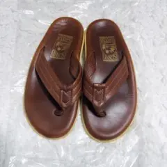 【ISLAND SLIPPER】レザーサンダル ブラウン　目安22.5〜23cm