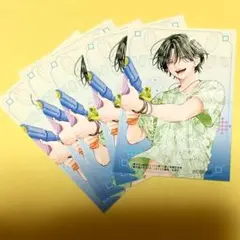 春の嵐とモンスター ミニイラストカード×5枚