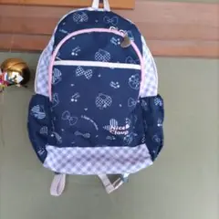 ナイスクラップ　リュックサック　紺色くま柄