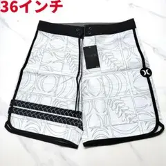 Hurleyハーレー サーフパンツ 海パン水着 XLサイズ 36インチ レア白