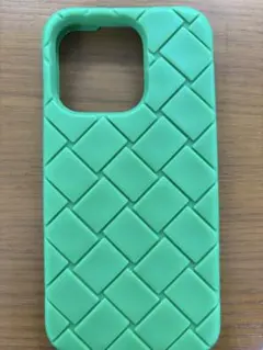ボッテガヴェネタ テックラバーiPhone14Pro MAXケース　グリーン