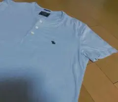アバクロライトブルーコットンヘンリー