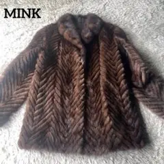 【高級感】MINKジャケット コート 上品 上質 大人の気品 レディースM