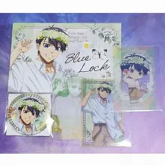 ブルーロック　flowercrown　潔世一　缶バッジ　カード