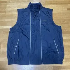 DUNLOP ネイビー　ベストジャケット　Lサイズ
