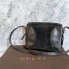 オールドグッチGUCCI ショルダーバッグ レザー スウェード ワンショルダー