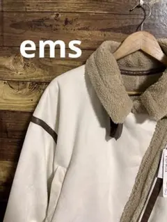 新品　タグ付き　ems ショート　フライトジャケット　ボア