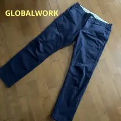 GLOBAL WORK ネイビー チノパン Lサイズ