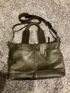 COACH【美品】ブリーフケース トンプソン 黒 70490 シボ革 メンズ COACH【美品】ブリーフケース トンプソン 黒 70490 シボ革