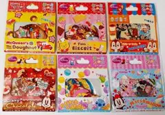 ディズニー　平成レトロ　フレークシール　6個セット　ミッキー　ミニー　プーさん