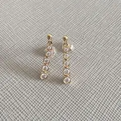 【美品】FLAGS レトロ　ダイヤ0.3ct k18YG 13号 カラーダイヤモンド0.47ctK18WGK18YGネックレス0.76ctダイヤ付