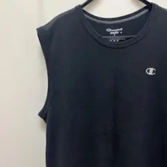 Champion ブラック ノースリーブLサイズ