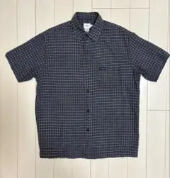 Calvin Klein Jeans 半袖チェックシャツ 紺