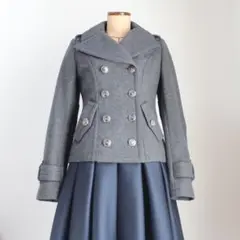 BURBERRY☆ダブルボタンウール ショートコート 美品