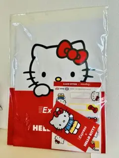 【非売品】Hello Kitty クリアファイル・メモ帳セット