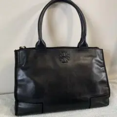 【大容量】トリーバーチ トートバッグ ブラック エラ キャンバス a4 肩掛け