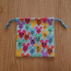 新品☆ディズニー☆巾着☆ブルー