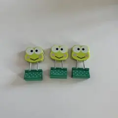 けろけろけろっぴ フェイス形ダブルクリップ