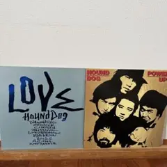 HOUND DOG / POWER UP! . LOVE レコード 2枚セット