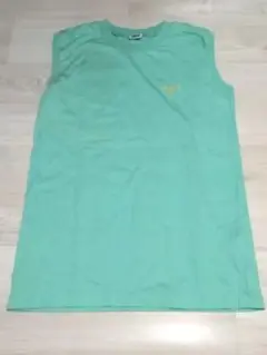 ASICS ミントグリーン ノースリーブ Tシャツ