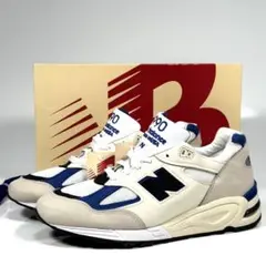 【新品未使用】new balance M990WB2 白青〈定価38,500円〉 新品未使用】new balance M990WB2 白青〈定価38,500円〉 - メルカリ