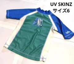 UV SKINZキッズ ラッシュガード サイズ6 サーフボードデザイン