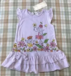 【値下げしました！】新品⭐︎MOO NON NON ピンクのワンピース 90cm