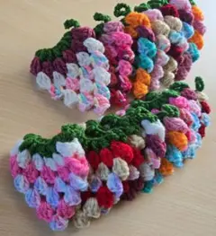 しっかりいちご16枚❣️アクリルたわし