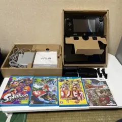 【美品】wiiu プレミアムセット+splatoon+写真記載のソフト