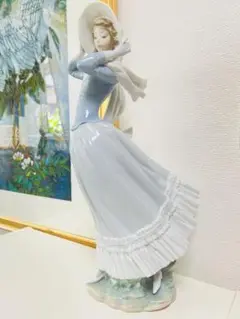 リヤドロ　陶器人形　スペイン　春のそよ風　4936 完品美品　36cm Yahoo!オークション -「春のそよ風」の落札相場・落札価格
