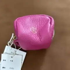 タイムセール　新品　牛革 ピンク コインケース