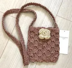 【新品】Samansa Mos2 Lagom ペーパーポシェット ピンク