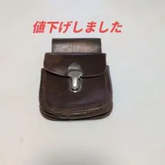 作業用メジャー入れ　本革ブラウン 中古品