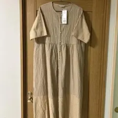 M S サイズ　オーバー切り替えワンピース【新品】