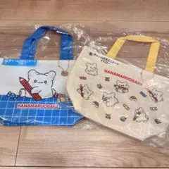 はなまるおばけ くじ ⑦⑧チャーム付きミニトート ブルー イエロー