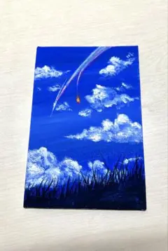 空 アクリル画 キャンバスアート
