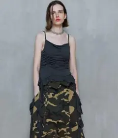 Ruffle Shirring Camisoleラッフルシャーリングキャミソール