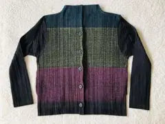 PLEATS PLEASE カーディガン3プリーツプリーズニットジャケットベスト