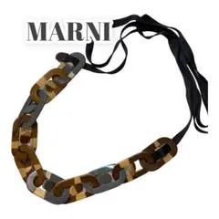 【MARNI】ウッド ネックレス アクセサリー
