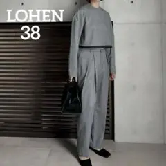 タグ付き　2024 LOHEN ローヘン　バイカラーカットオフタックパンツのみ