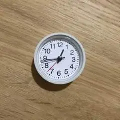 無印良品 ミニ クロック 時計 ホワイト MUJI アラーム 目覚まし時計